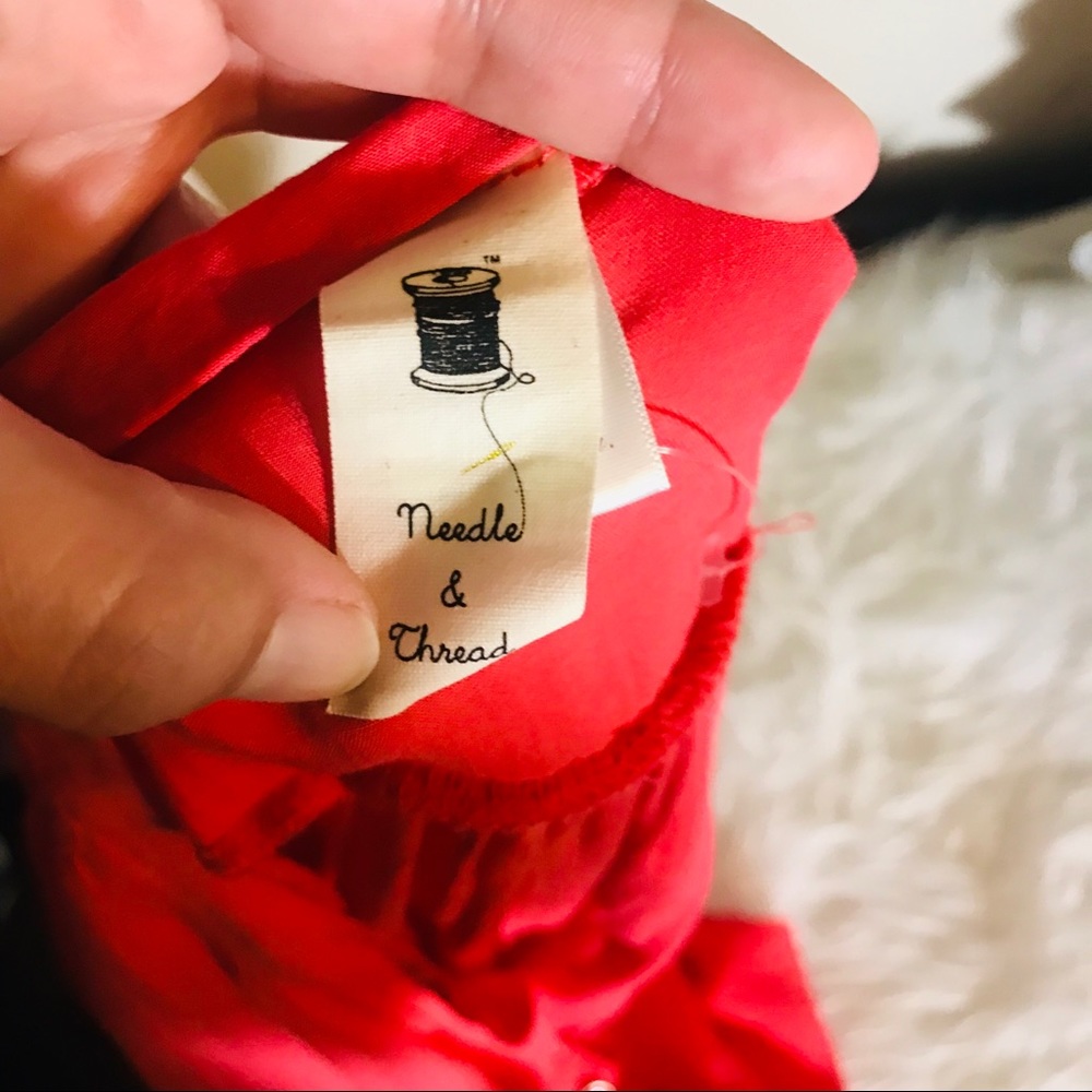 Needle & thread coral Button down blouse - Picture 4 of 5